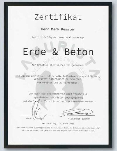 Qualifikation zur Gestaltung kreativer Oberflächen